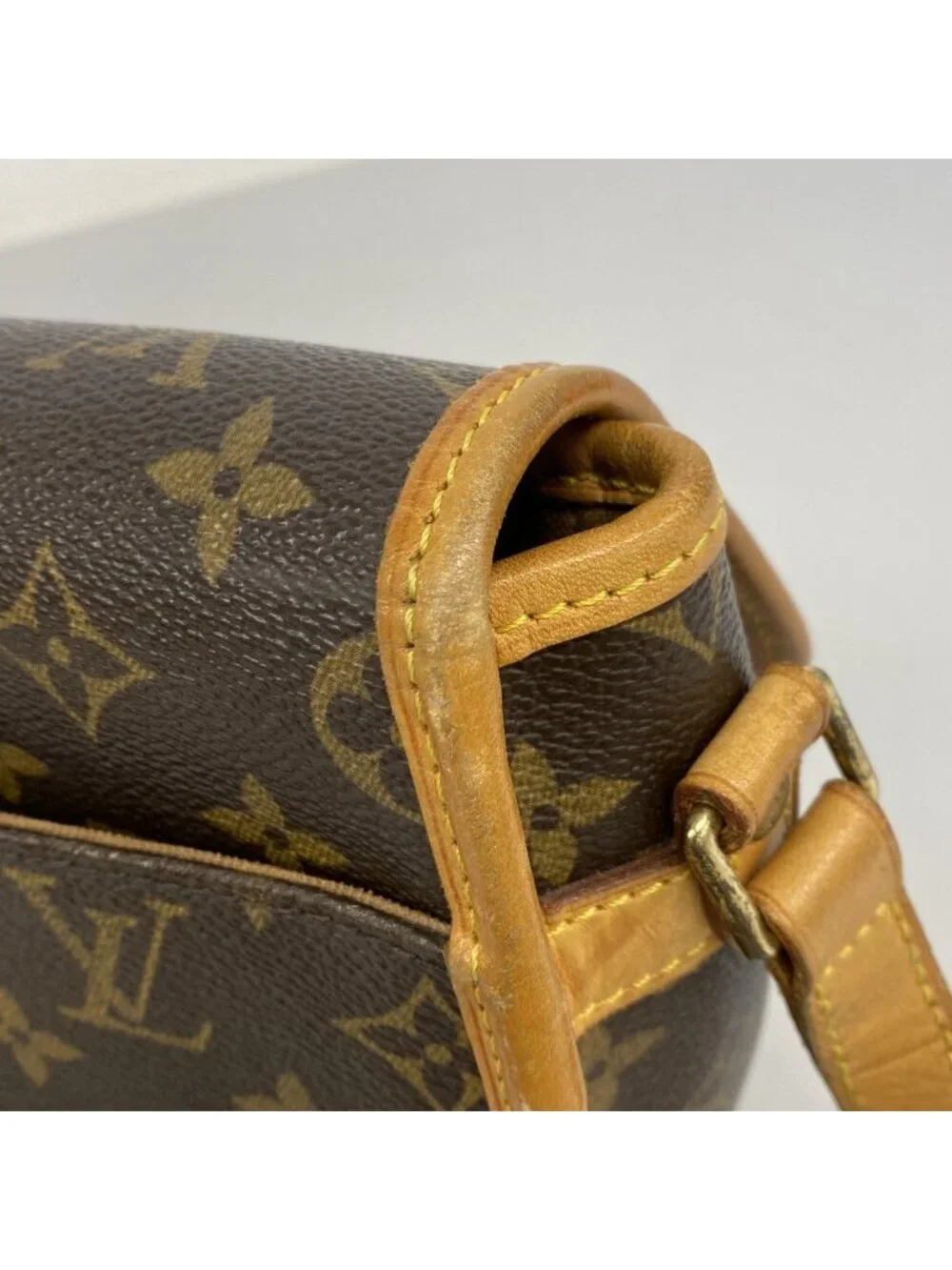 Louis Vuitton Shoulder Bag Monogram Sologne Brown